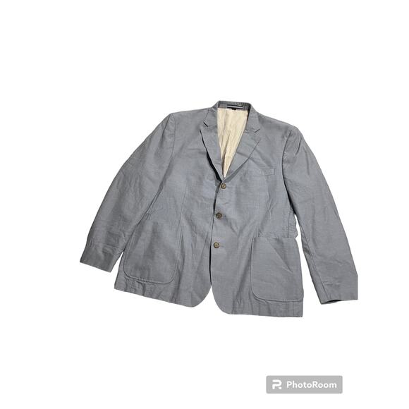 Nautica Gear Coat Mens Sz 44 (est) Blazer Suit Jacket Dual Vent Gray N40W579-904 - Picture 1 of 9